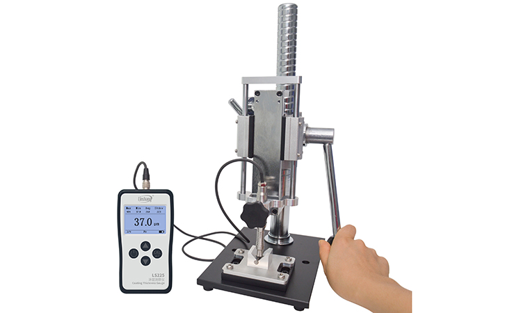涂鍍層測(cè)厚儀LS225+F500夾具測(cè)試 涂鍍層測(cè)厚儀LS225+F500夾具測(cè)試