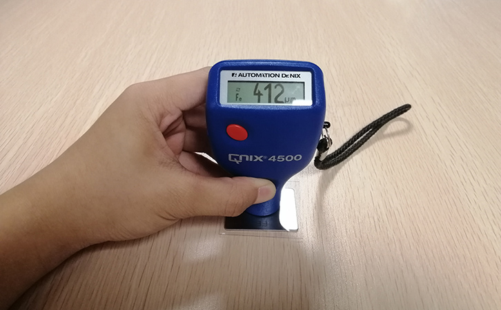 尼克斯4500膜厚測試儀檢測調零板上標準片的厚度 尼克斯4500膜厚測試儀檢測調零板上標準片的厚度