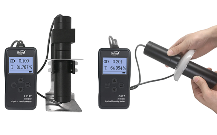 LS117透光率計檢測燈罩和擴(kuò)散板的透光率